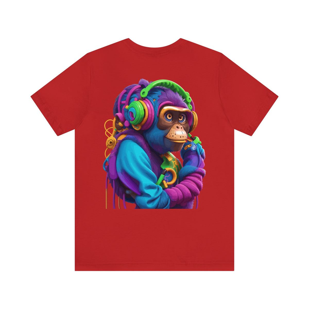 Monkey Headphones T-Shirt, Unisex