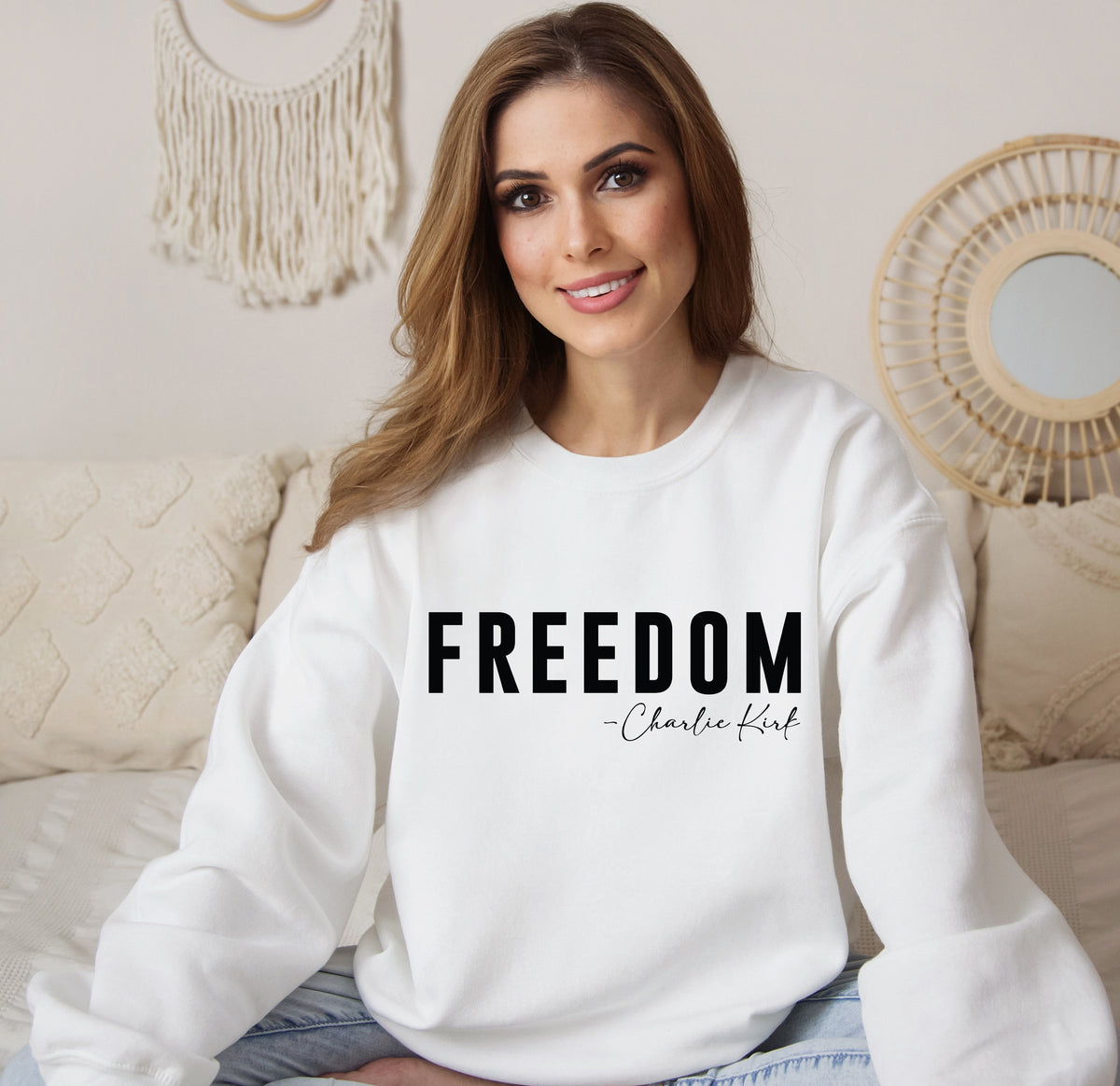 Charlie Kirk Freedom, Sweatshirt