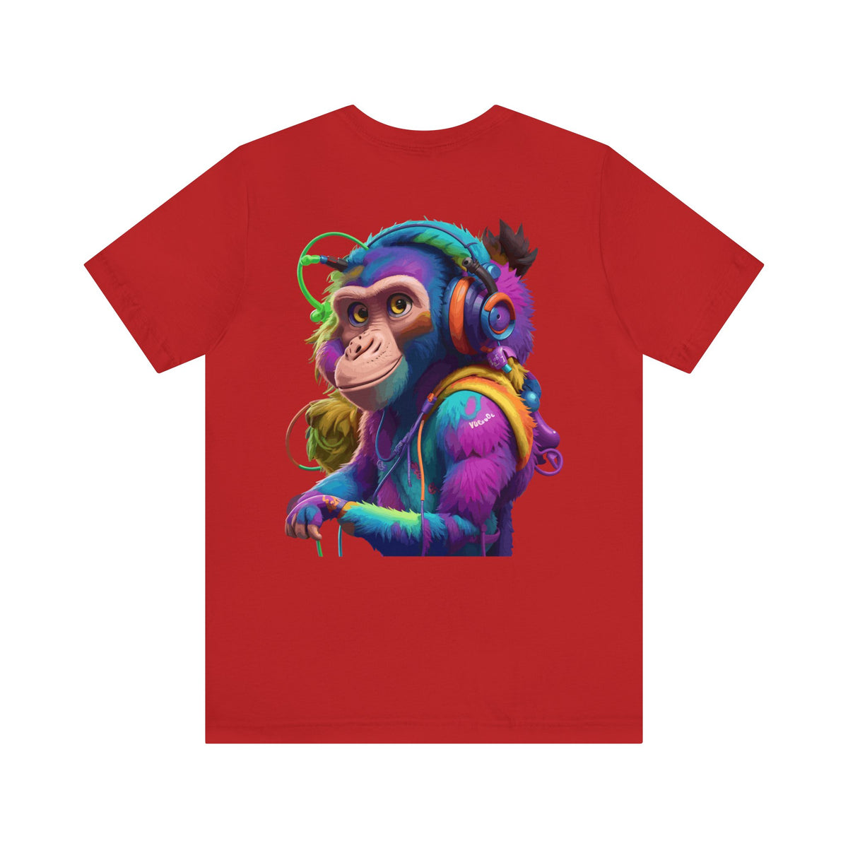 Monkey Cool Headphones T-Shirt, Unisex