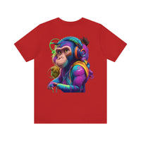 Monkey Cool Headphones T-Shirt, Unisex