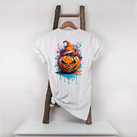 Graffiti Halloween Pumpkin Head T-Shirt, Unisex