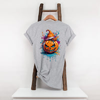 Graffiti Halloween Pumpkin Head T-Shirt, Unisex