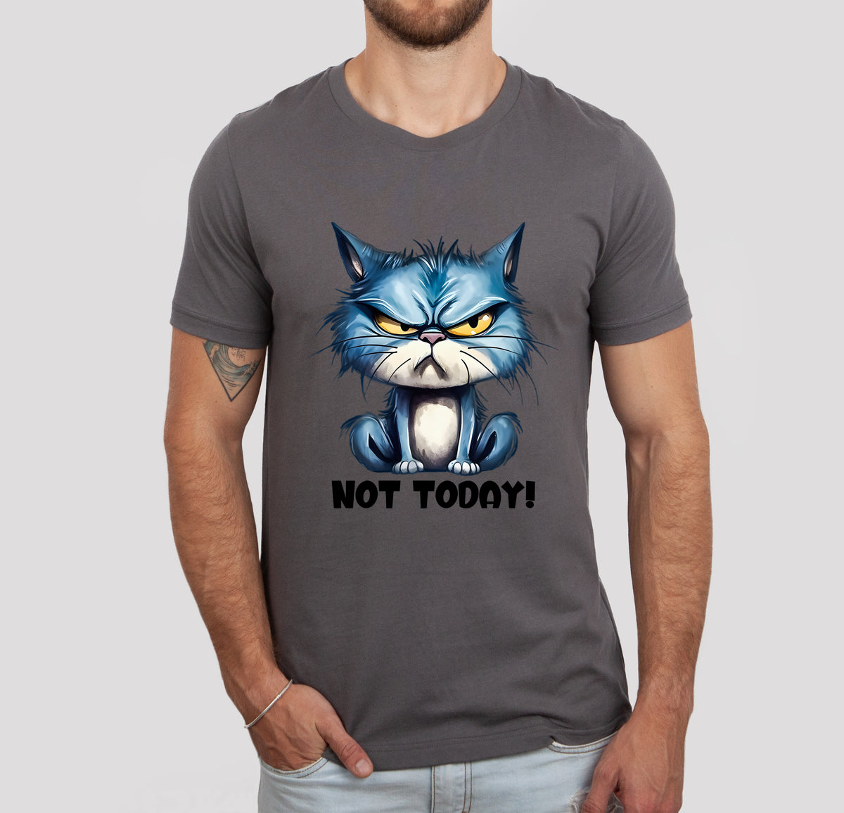 Not Today Cat, Unisex T-shirt