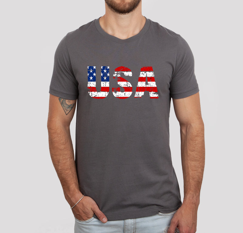 USA Flag T-Shirt, Unisex