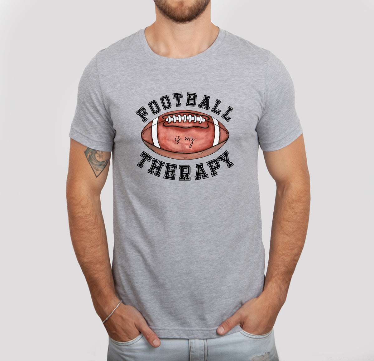 Football is my Therapy T-Shirt, Unisex