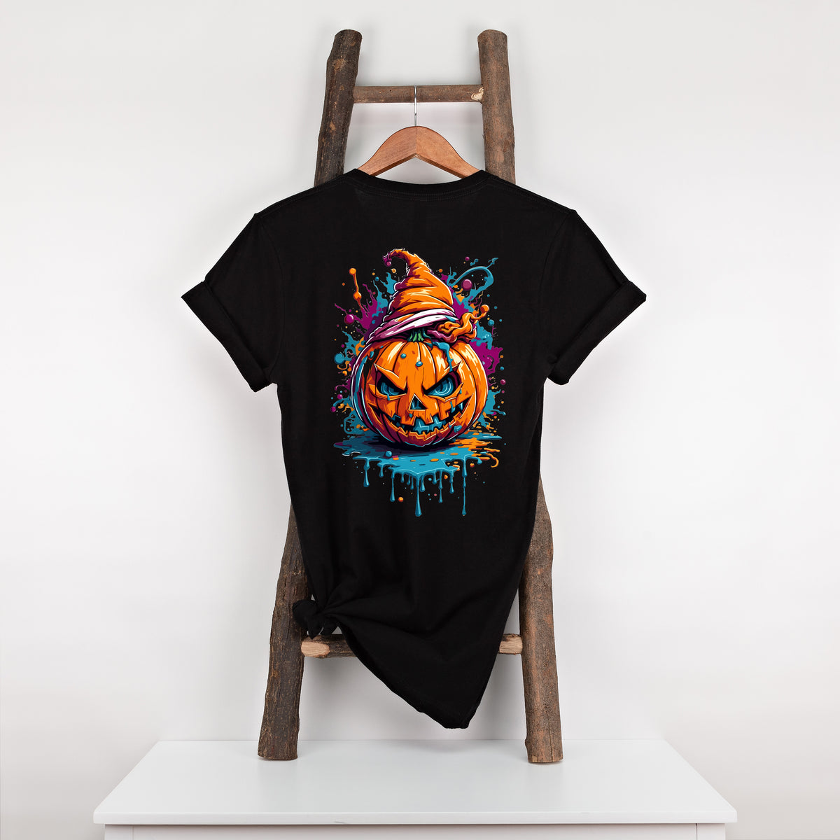 Graffiti Halloween Pumpkin Head T-Shirt, Unisex