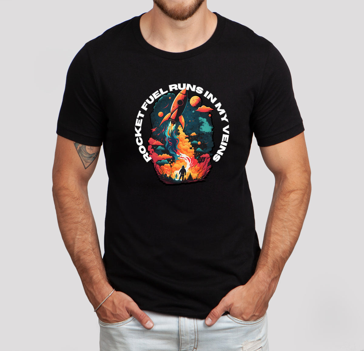 Rocket Fuel Runs In My Veins T-Shirt, Unisex