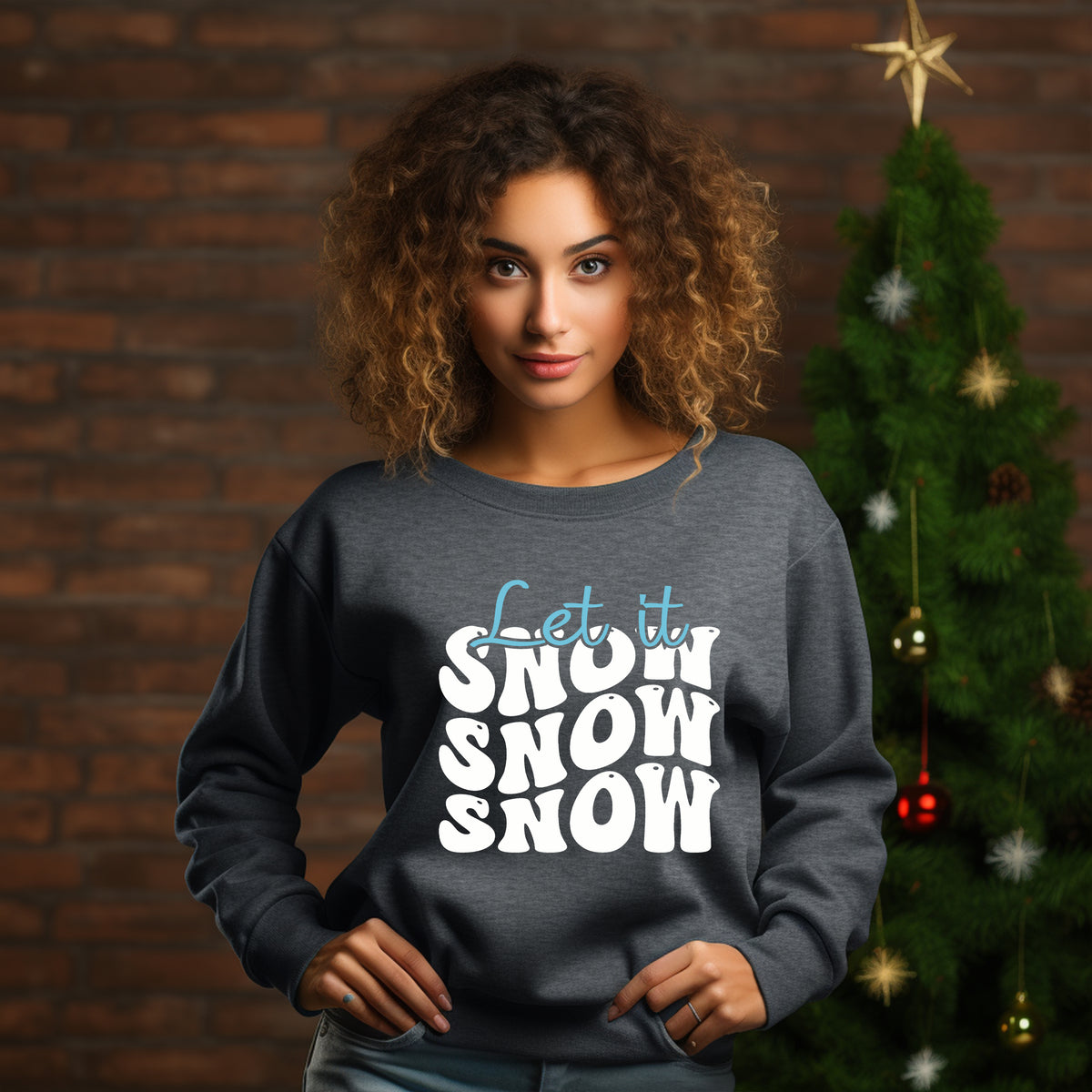 Let It Snow Sweatshirt,, Unisex