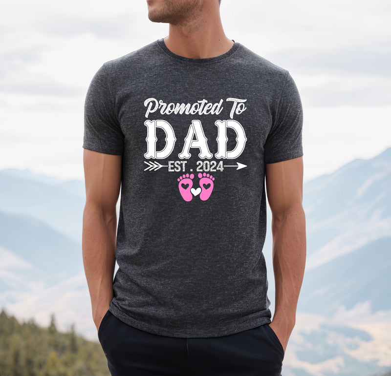 Promoted to Dad, Girl T-Shirt, Unisex