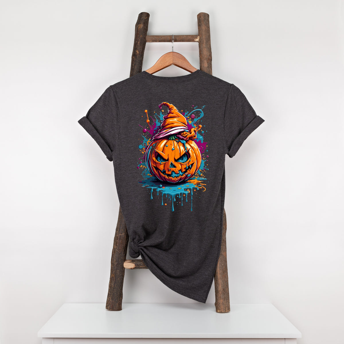 Graffiti Halloween Pumpkin Head T-Shirt, Unisex