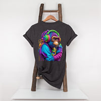 Monkey Headphones T-Shirt, Unisex