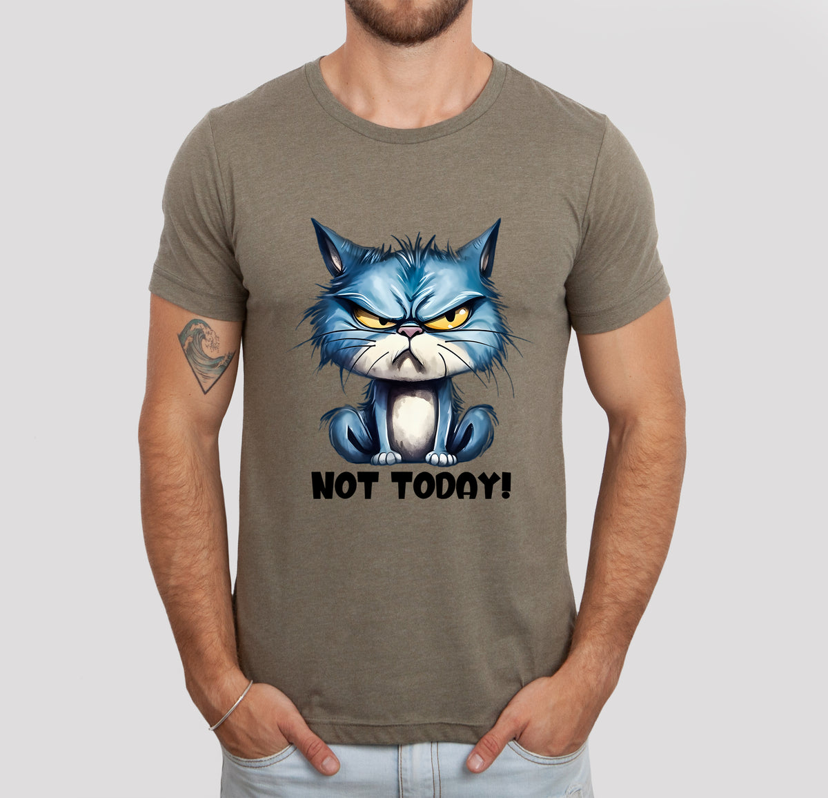 Not Today Cat, Unisex T-shirt