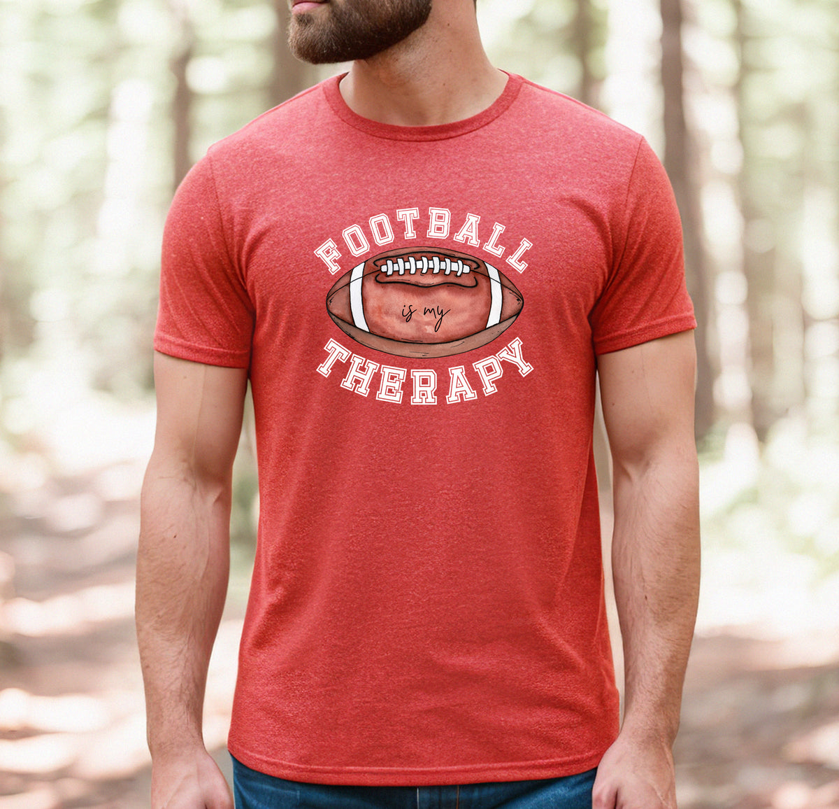 Football is my Therapy T-Shirt, Unisex