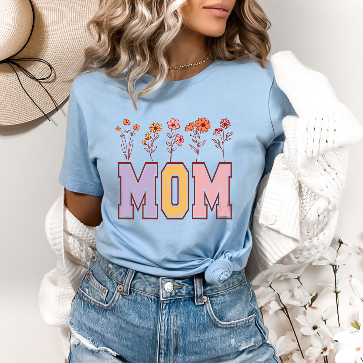 Mom Flowers T-Shirt