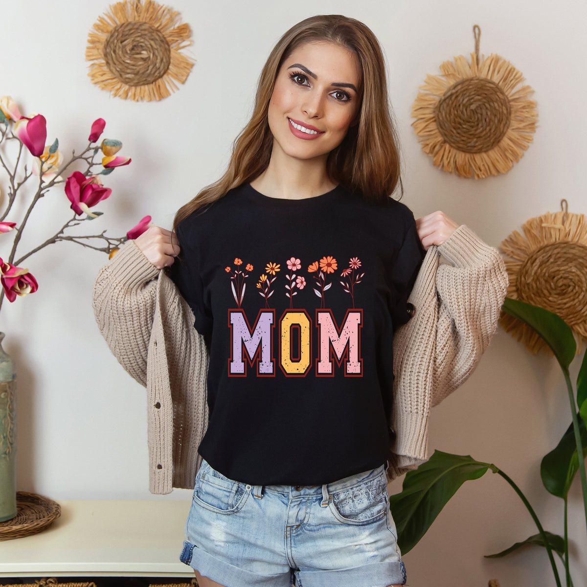 Mom Flowers T-Shirt