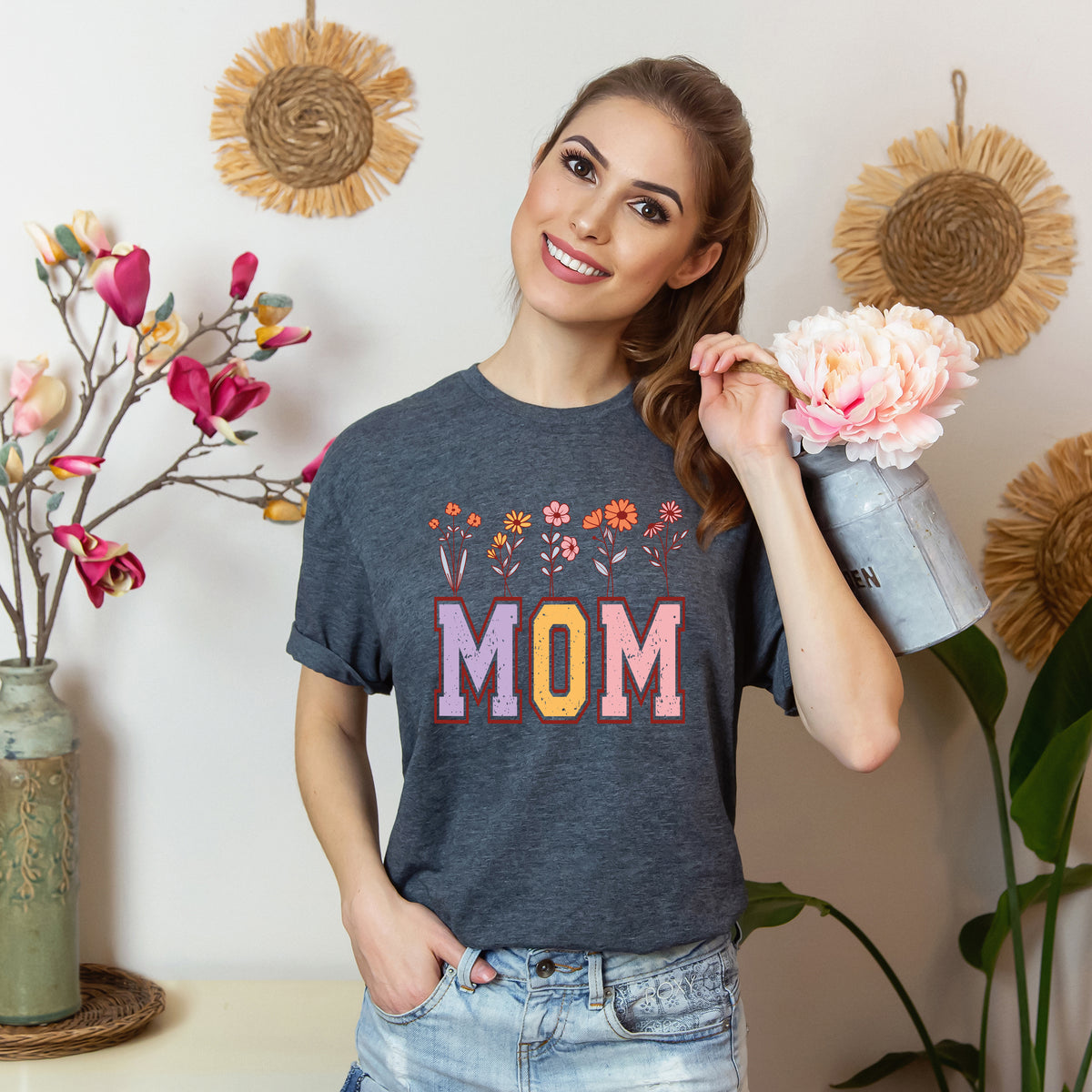 Mom Flowers T-Shirt