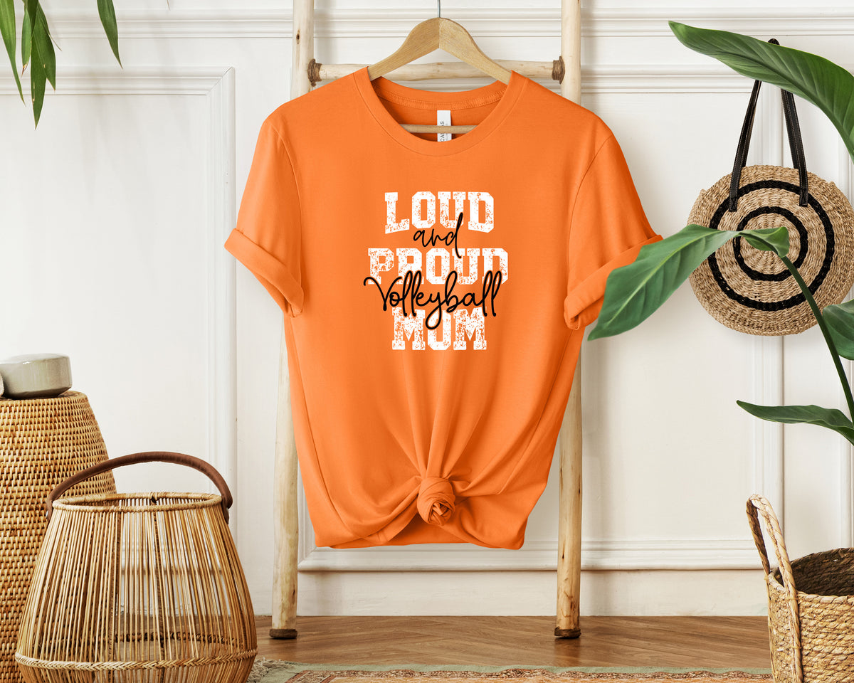 Volleyball Loud Proud Mom T-Shirt, Unisex