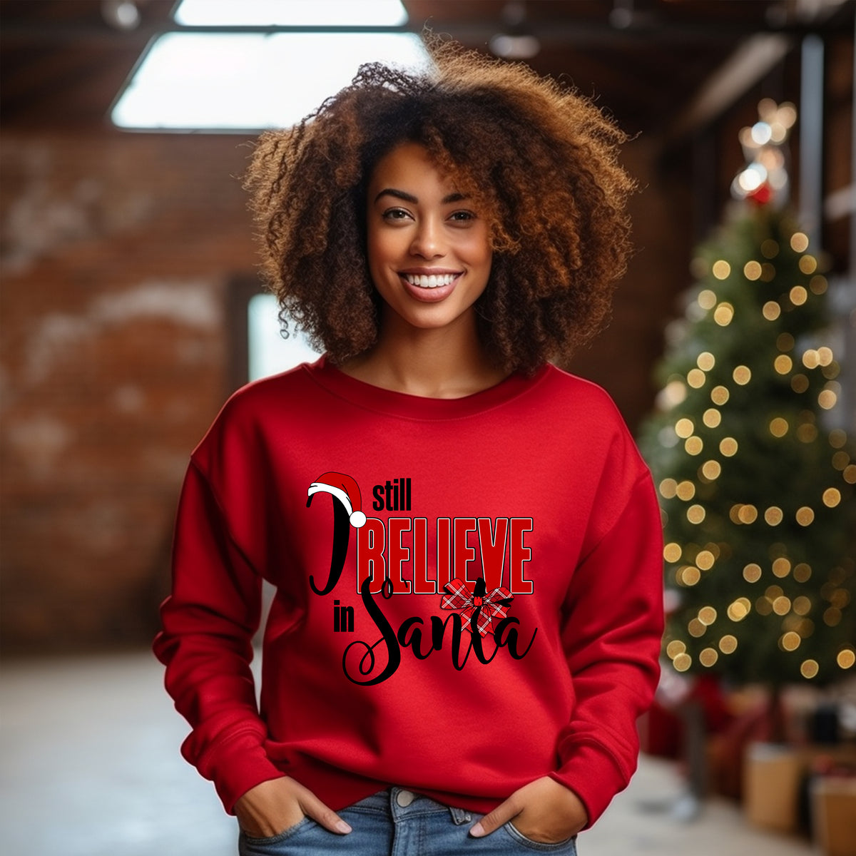 I Still Believe in Santa Sweatshirt,, Unisex