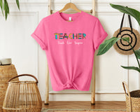 Teacher Teach Love Inspire T-Shirt, Unisex