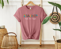 Teacher Teach Love Inspire T-Shirt, Unisex