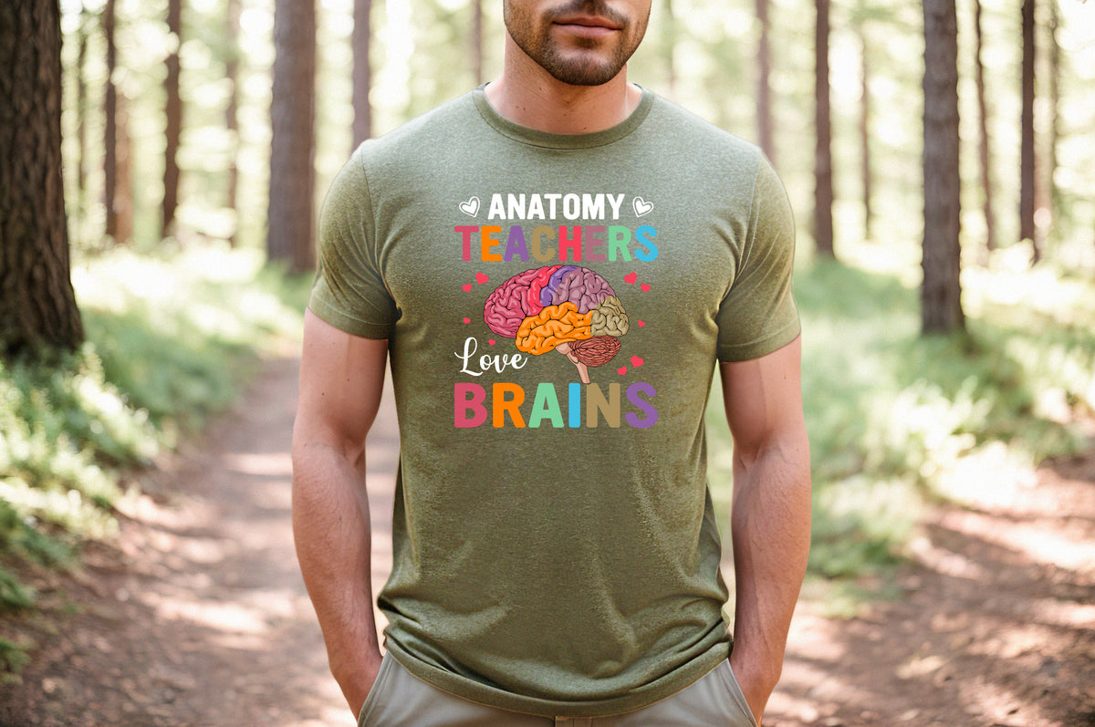 Teacher Love brains T-Shirt, Unisex