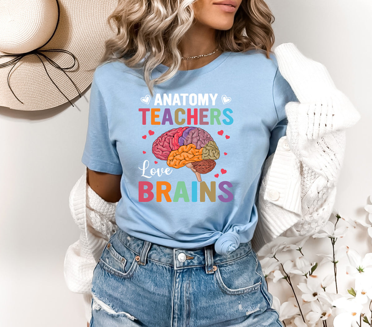 Teacher Love brains T-Shirt, Unisex