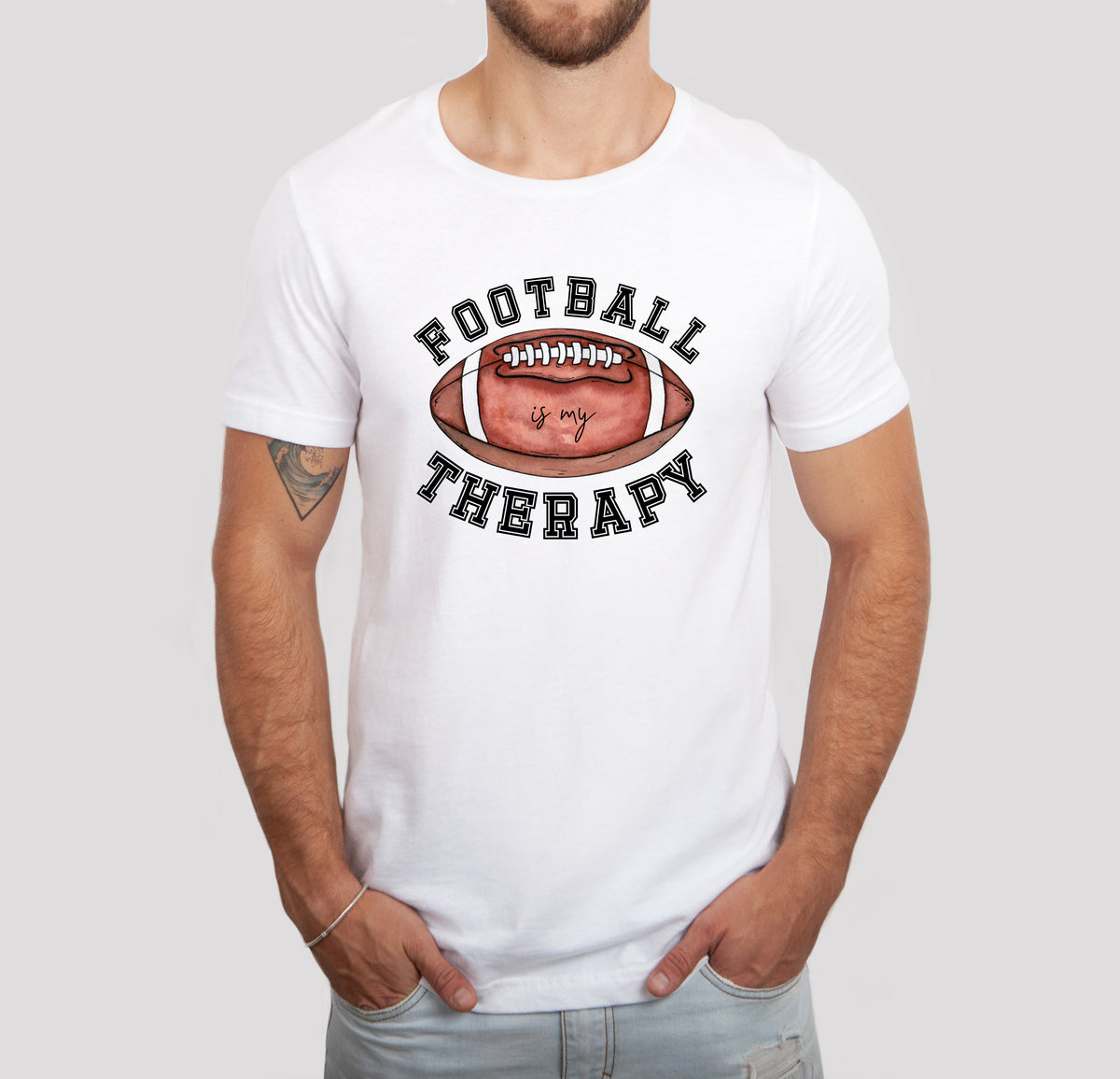 Football is my Therapy T-Shirt, Unisex